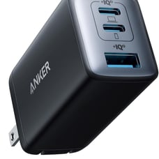 Anker USB C Charger, 735 Charger (Nano II 65W), PPS 3-Port Fast Compact Foldable