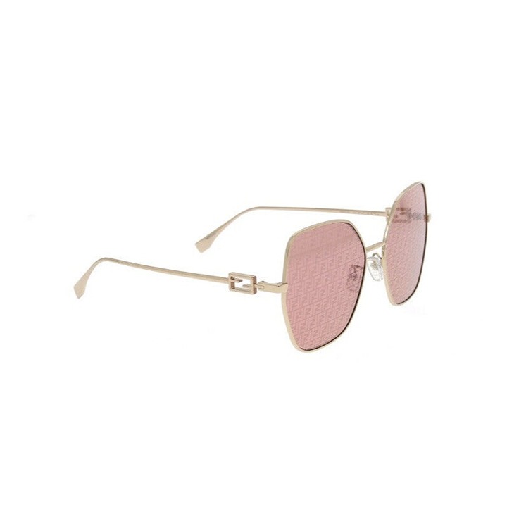 NEW Fendi Eyewear Butterfly Frame Sunglasses Pink 100% Authentic