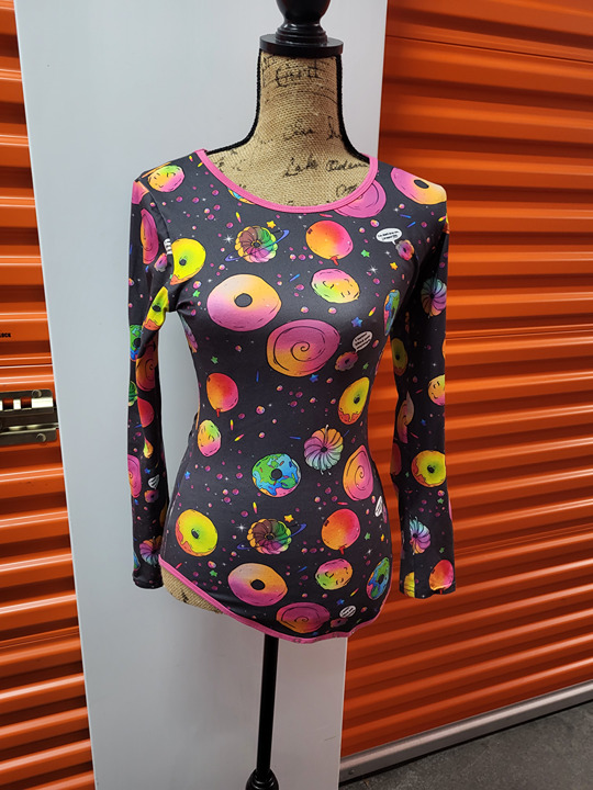 Littles Labratory Glazed Galaxy Body Suit NWOT Size XS