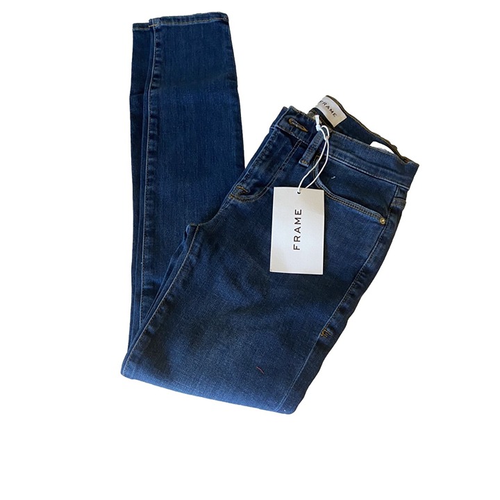 Frame Denim Le Skinny De Jeanne in Dublin Womens Size 24 NWT 198 Dark Jeans