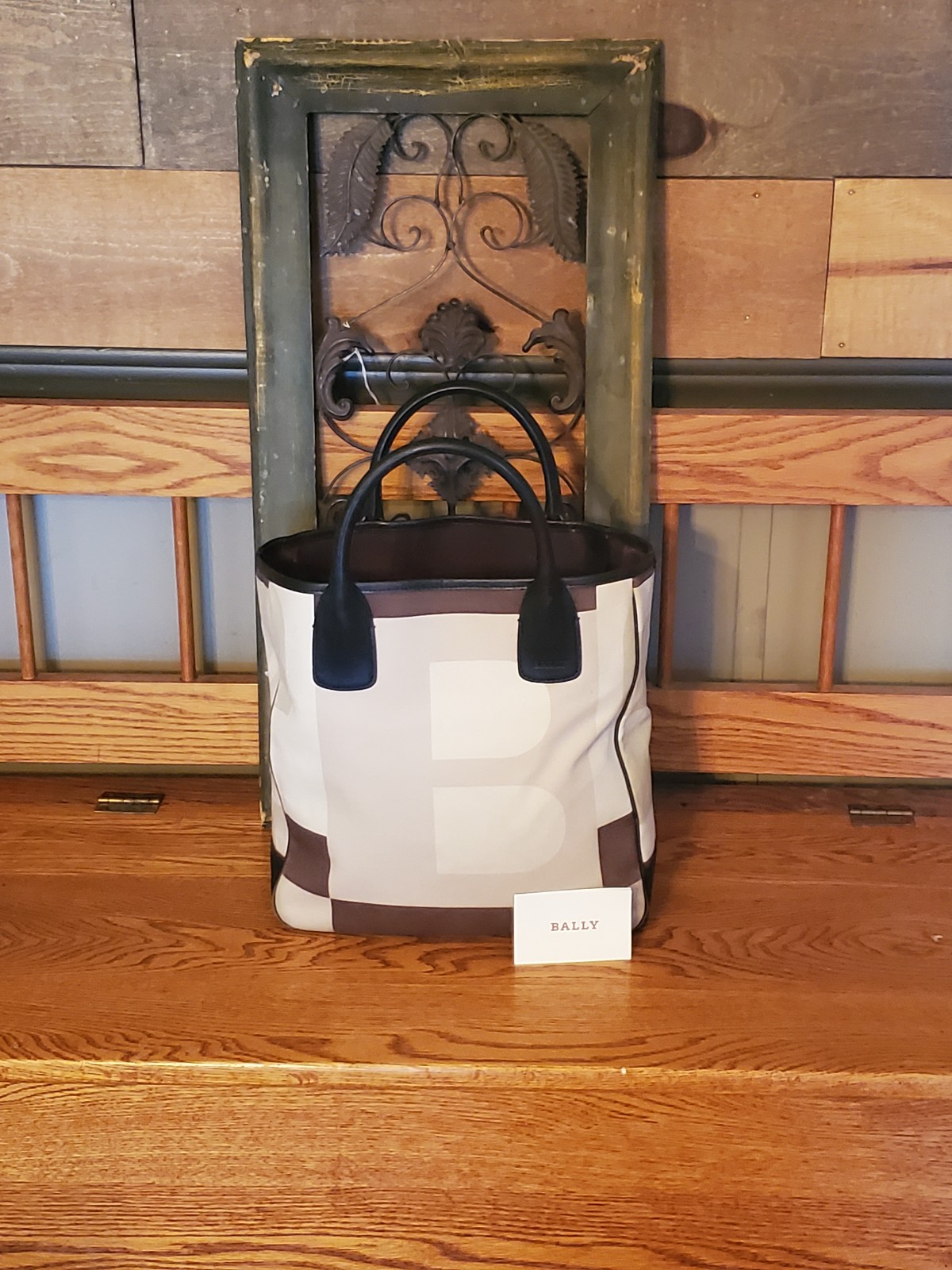 Bally Multi Color Canvas & Leather Open Tote Bag(Price is Firm)