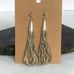 VTG Sterling Silver 925 Multi Strand Liquid Silver Tassel Fringe Dangle Earrings