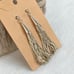 VTG Sterling Silver 925 Multi Strand Liquid Silver Tassel Fringe Dangle Earrings