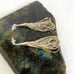 VTG Sterling Silver 925 Multi Strand Liquid Silver Tassel Fringe Dangle Earrings