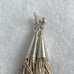 VTG Sterling Silver 925 Multi Strand Liquid Silver Tassel Fringe Dangle Earrings
