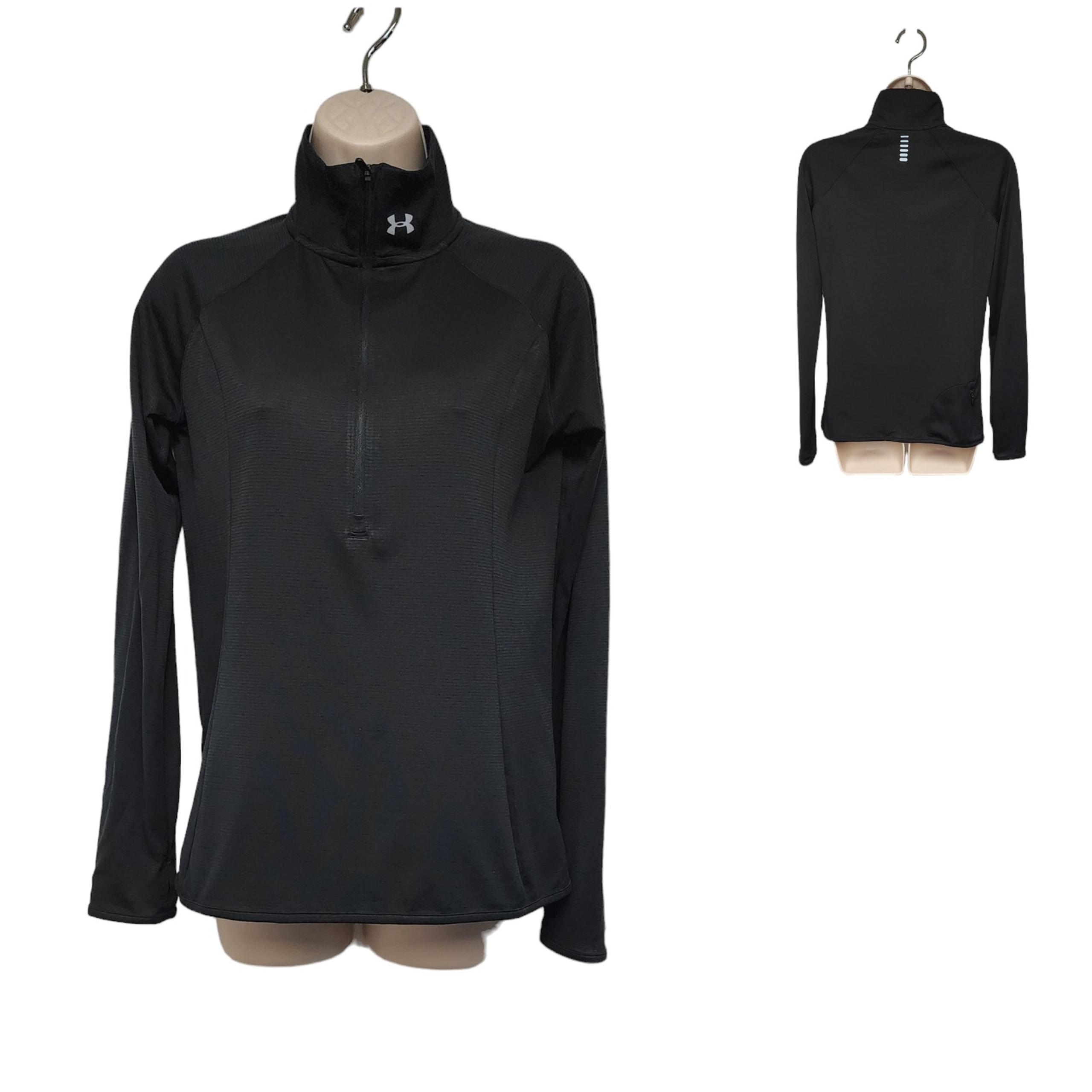 Under Armour 1/4 Zip Heatgear Pullover Long Sleeve Fitted Shirt Size Small