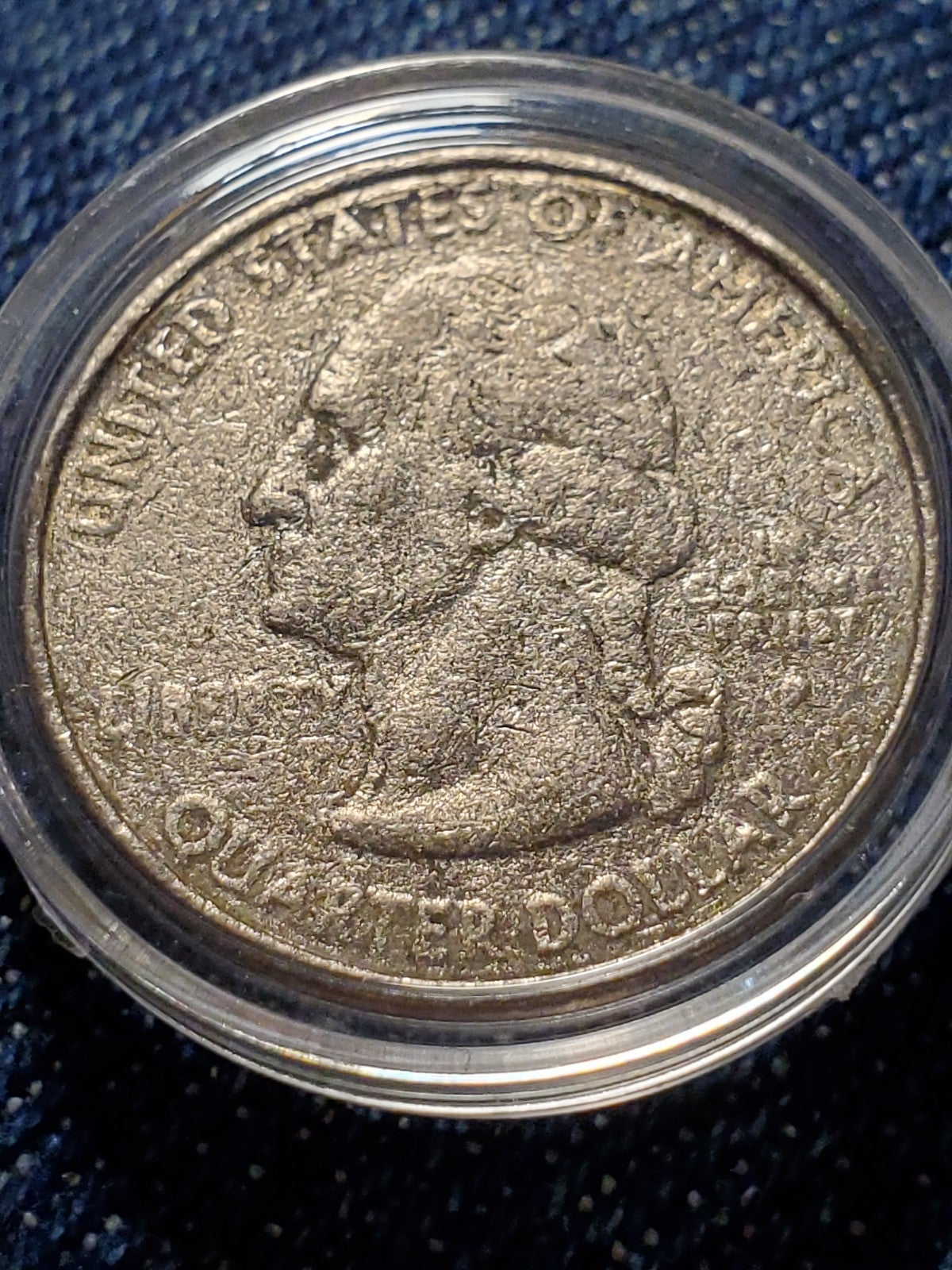 E2SX99 BEAUTIFUL ERROR STRUCK THROUGH GREASE 2002 QUARTER RAW AND READY FOR CERT