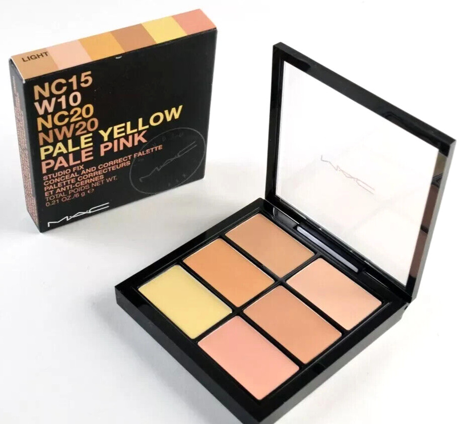 Mac Studio Fix Conceal & Correct Face Pallete Light 0.21 oz / 6g New