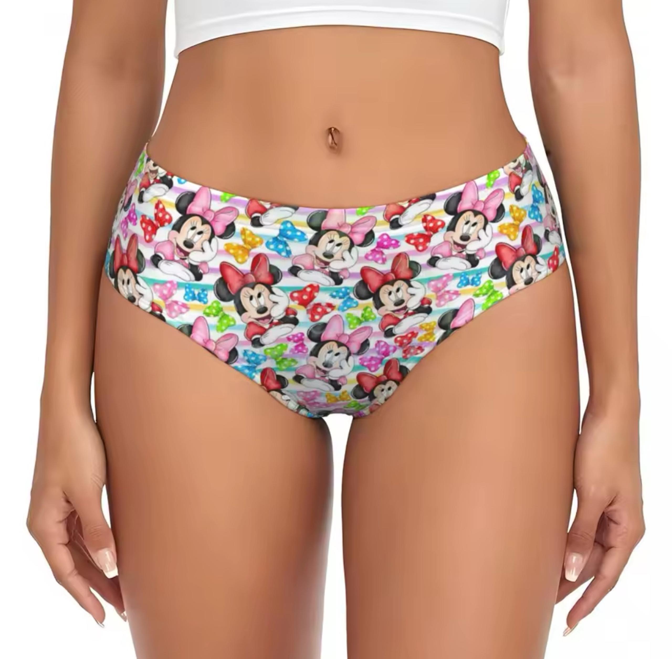 Custom Disney Minnie Mouse brief Panties Adult women’s XLarge size