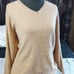 J.Ashford cashmere caramel v-neck sweater