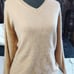 J.Ashford cashmere caramel v-neck sweater