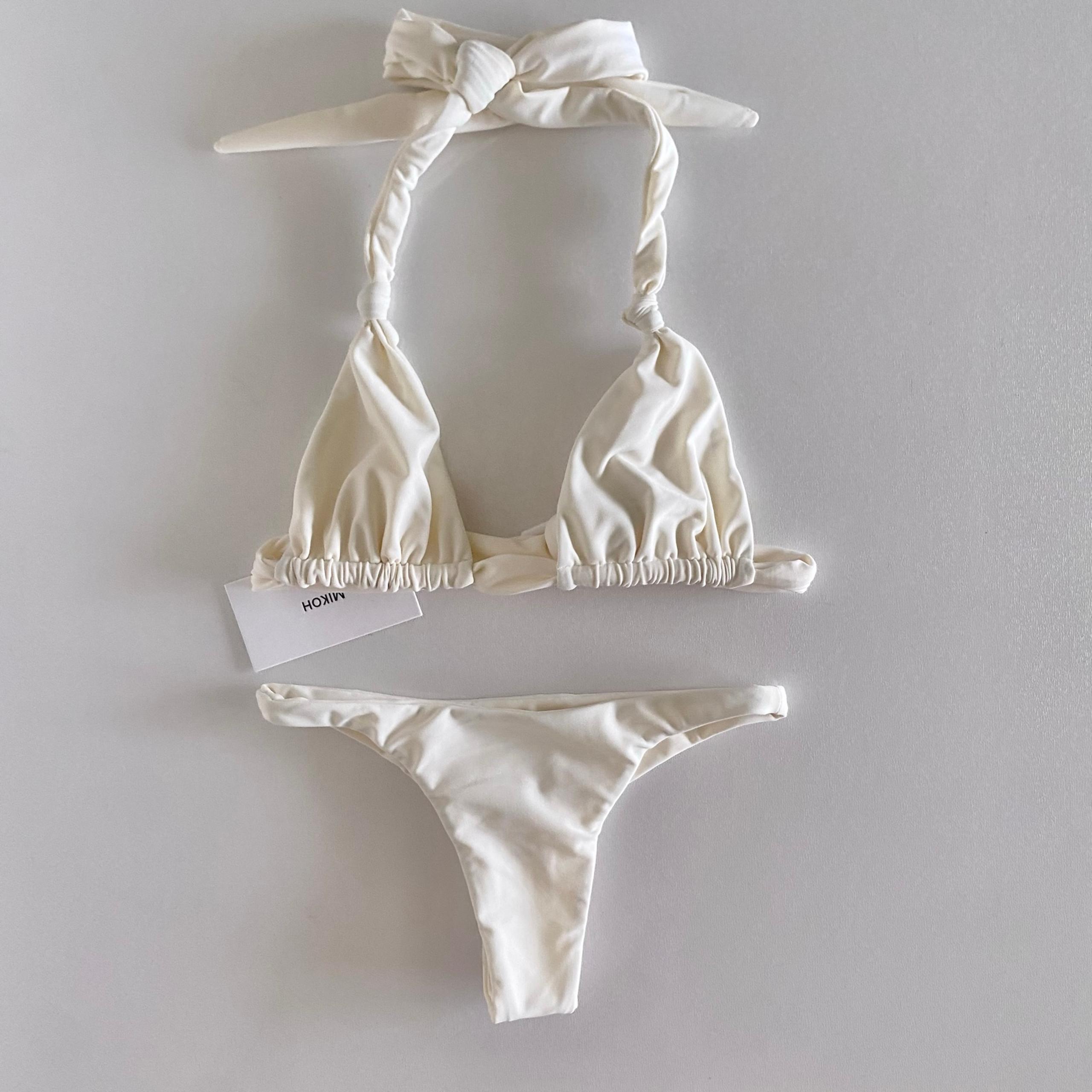 NEW Mikoh “St John” top & “Praia” bottom set in Ivory -Size XS