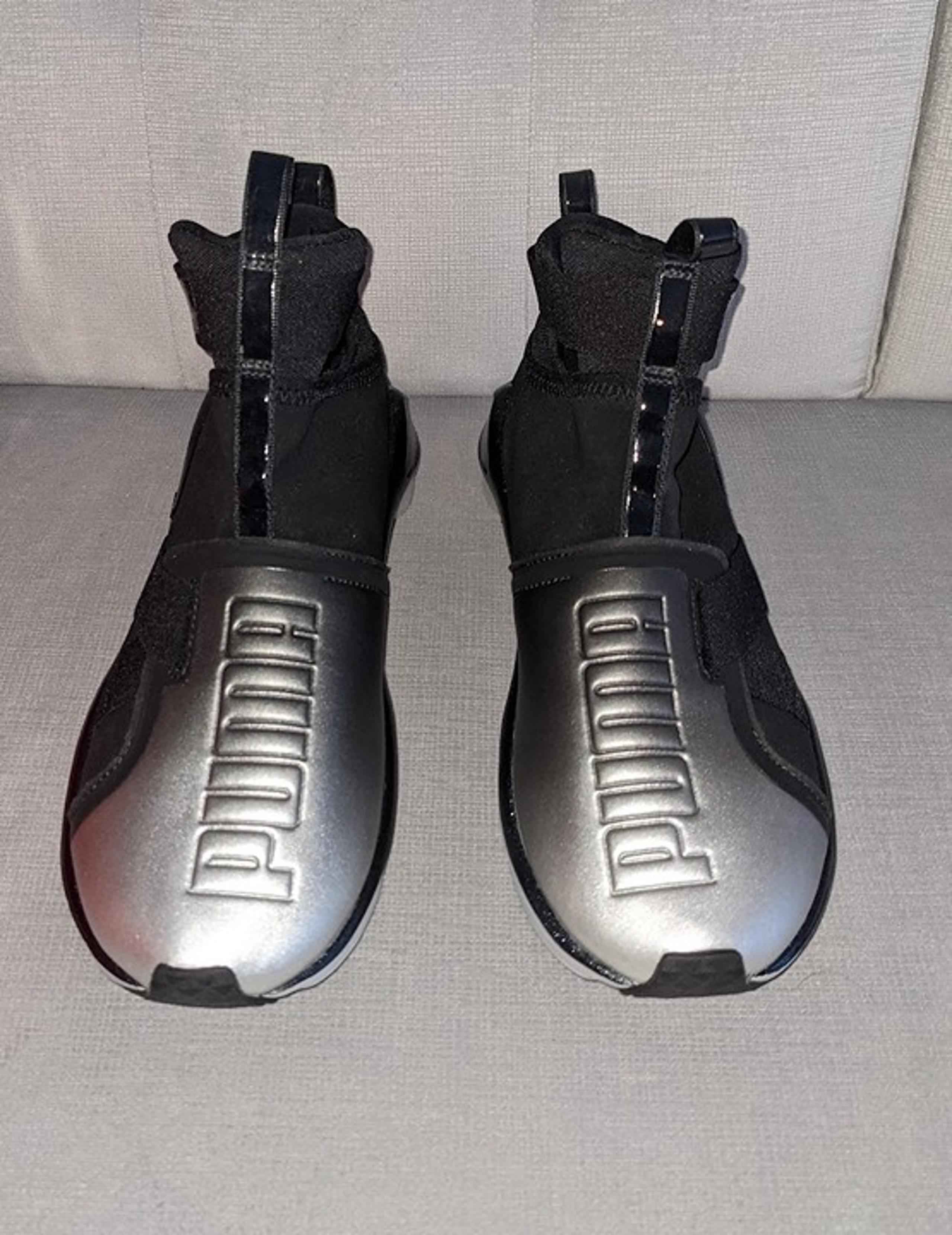 NEW in box Puma Fierce Strap Metallic Black Shoes size 7.5