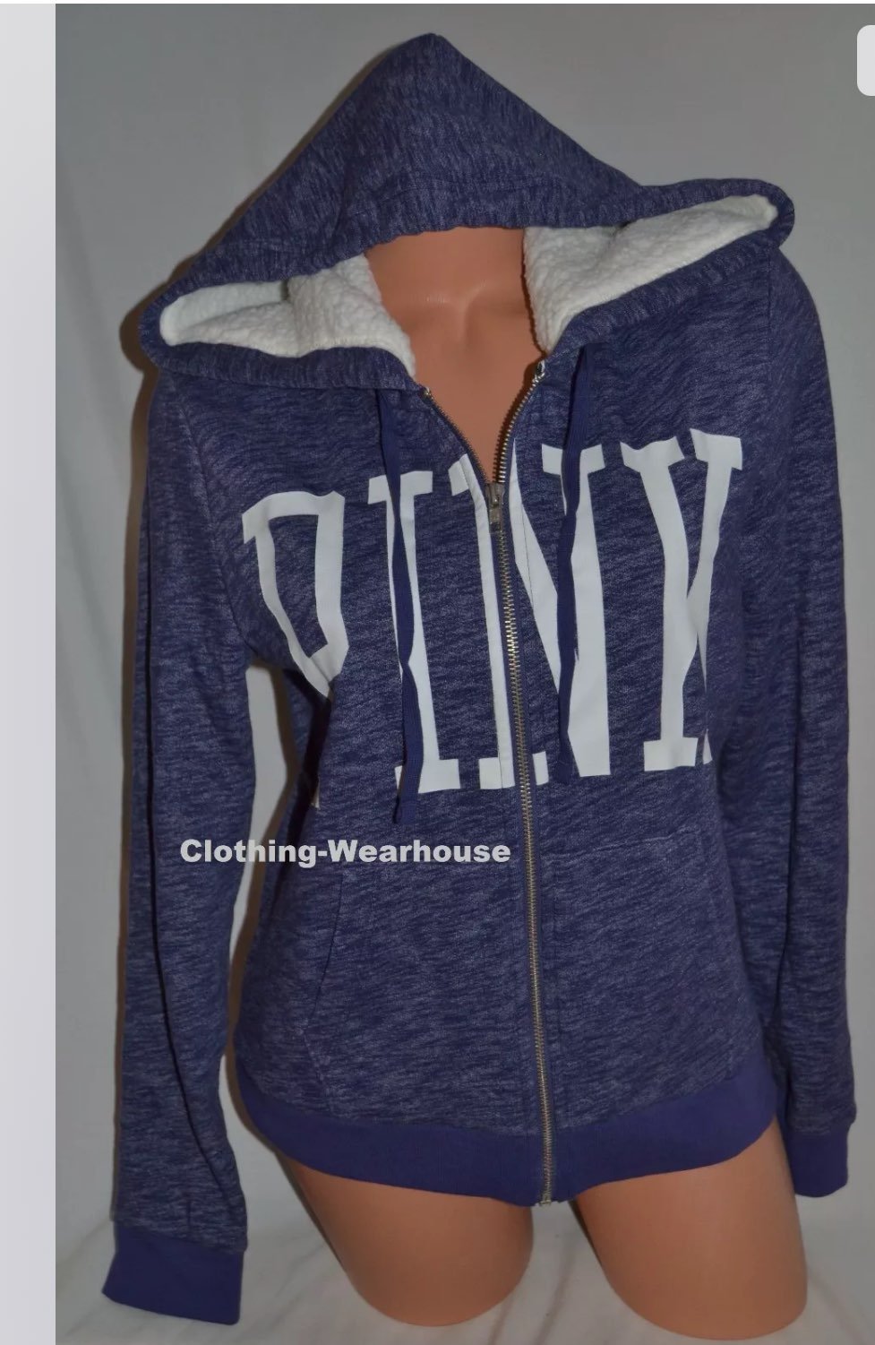 vs pink perfect full zip hoodie xs new