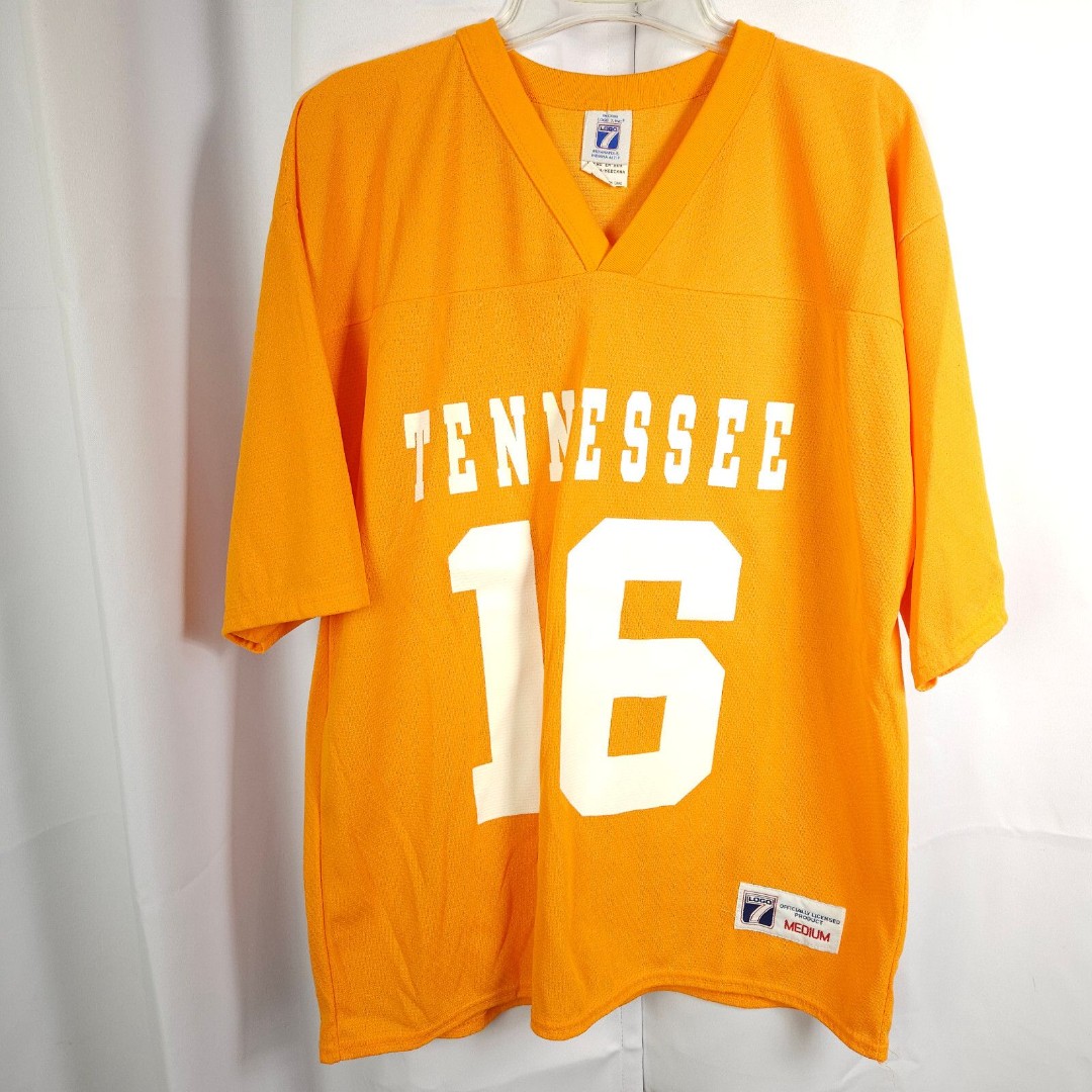 VTG Logo 7 Mens Medium TN Vols Tennessee Vols #16 Vintage Made In USA