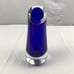 Tarnow Poland Cobalt Blue Art Glass 8 Vase Heavy