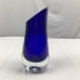 Tarnow Poland Cobalt Blue Art Glass 8 Vase Heavy