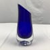 Tarnow Poland Cobalt Blue Art Glass 8 Vase Heavy