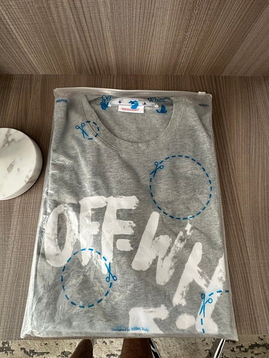 Off-White Paint Script Over Skate S/S Tee