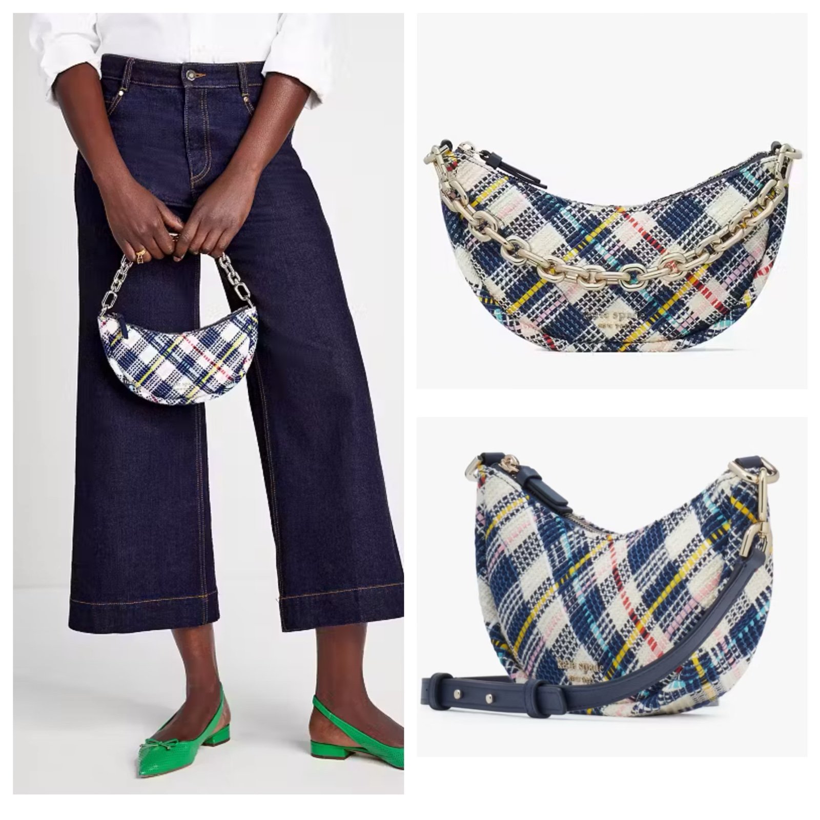 Last 1‼️ Kate Spade Smile Tweed Small Crossbody K6598