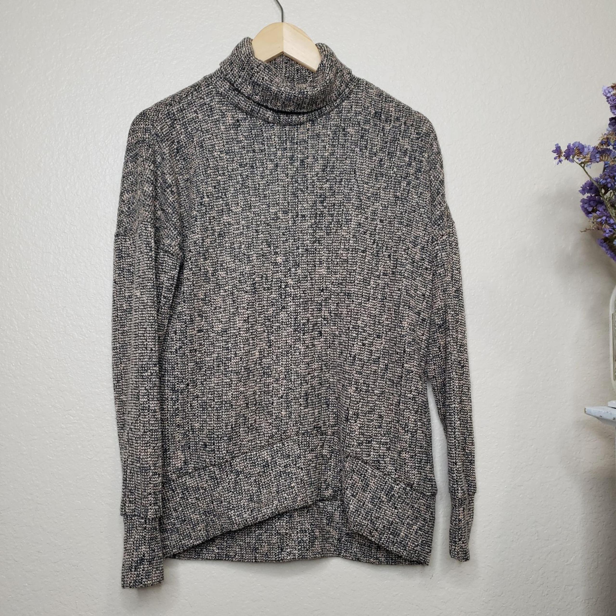 Top Shop Oversized Marled Turtleneck XS