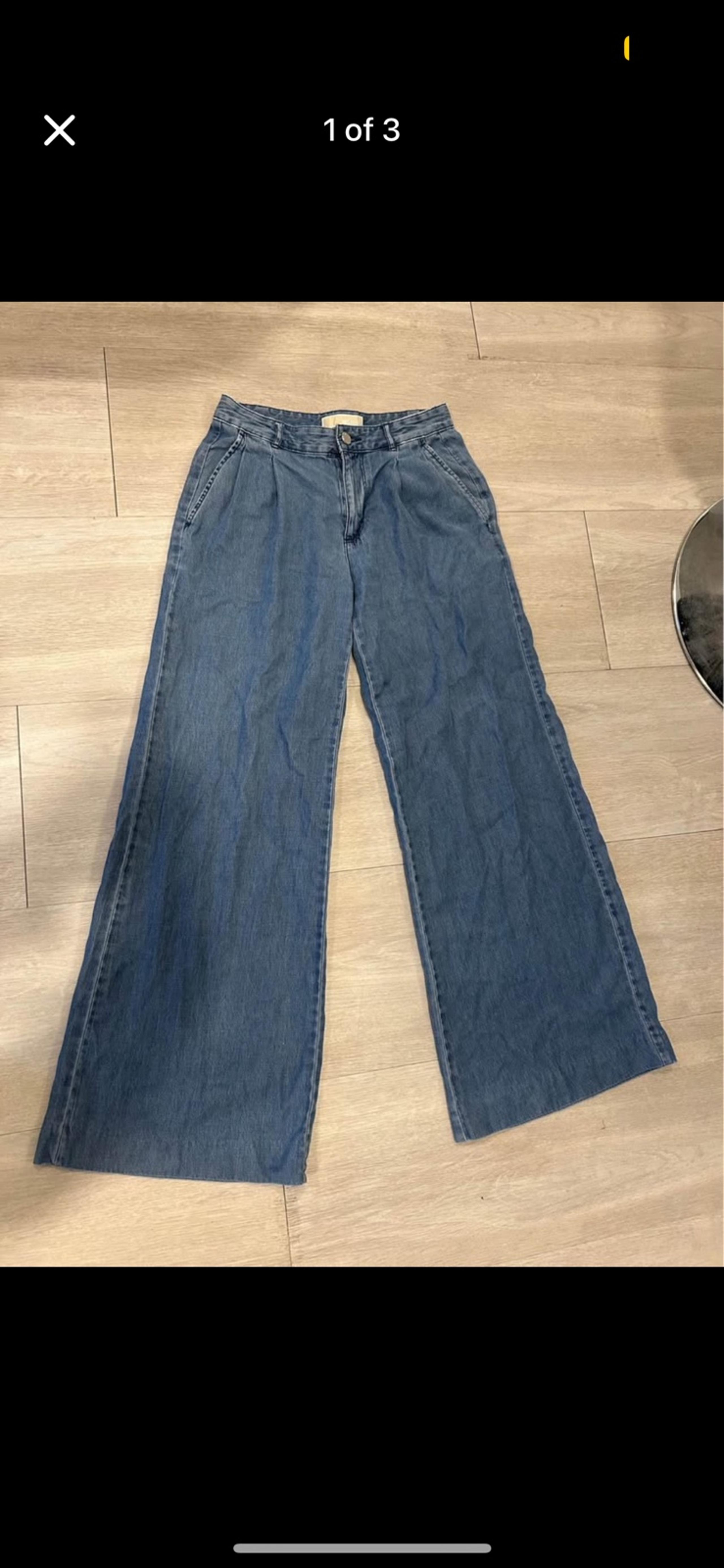Michael Kors wide leg jeans size 0!