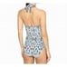 NWT TOMMY BAHAMA Ikat Empire Seam Halter One Piece Vivid Blue Women's Size 6