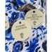 NWT TOMMY BAHAMA Ikat Empire Seam Halter One Piece Vivid Blue Women's Size 6
