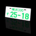 BRAND NEW 1PCS Universal USA JDM Aluminum Japanese License Plate 25-18 LED LIGHT