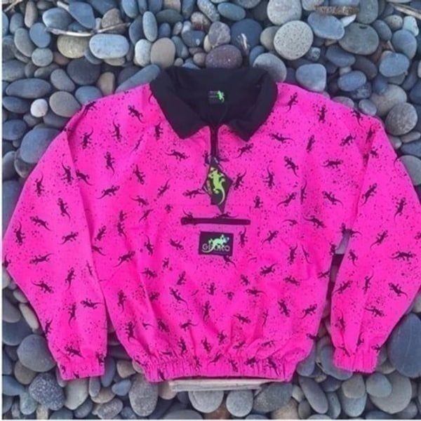 Gecko- Unisex Hot Pink Jacket w/ Gecko's
