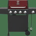 Grill46Expert Grill 4 Burner with Side Burner Propane Gas Grill in Red, 60,000 B