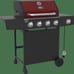 Grill46Expert Grill 4 Burner with Side Burner Propane Gas Grill in Red, 60,000 B