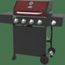 Grill46Expert Grill 4 Burner with Side Burner Propane Gas Grill in Red, 60,000 B