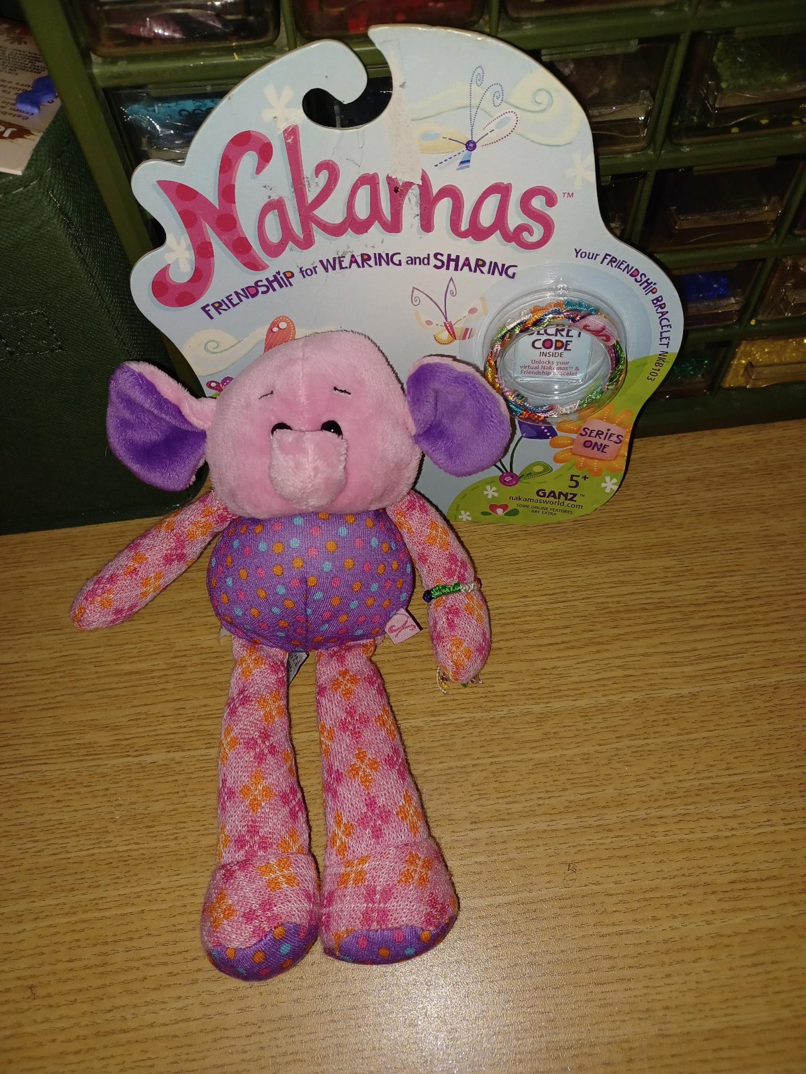 GANZ Nakamas Girl Friendship Plush Stuffed Animal Toy - Savannah Elephant NK103
