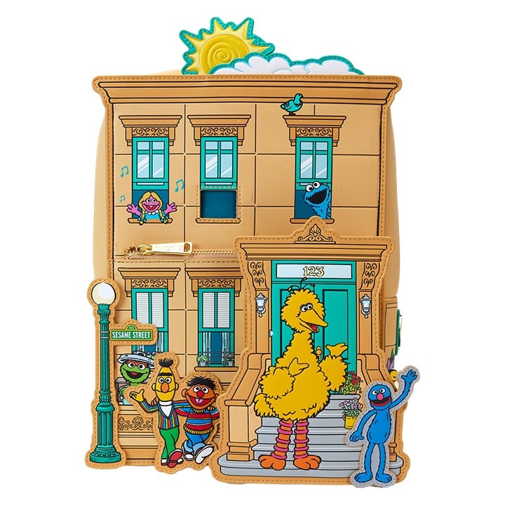Loungefly Sesame Street Neighborhood Friends Mini Backpack (NEW!)