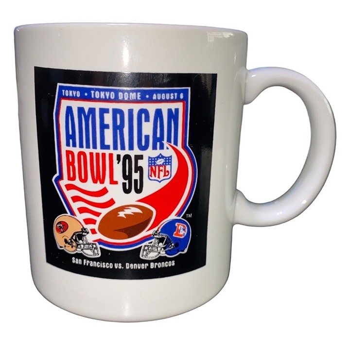 Coffee Mug NFL American Bowl 1995 Tokyo Dome August 6 1995 San Francisco Forty N