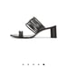 black chunky heels