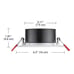 Commercial Electric 6 in. White Flush Round Wet Rated LED Integrated Recessed Li