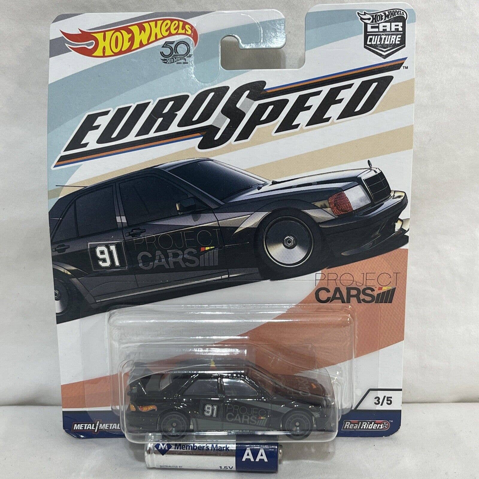 Hot Wheels Car Culture Euro Speed Mercedes-Benz 190E 2.5-16 Project Cars 3/5