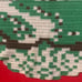 Antique 20s crochet knit valance curtain