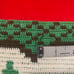 Antique 20s crochet knit valance curtain