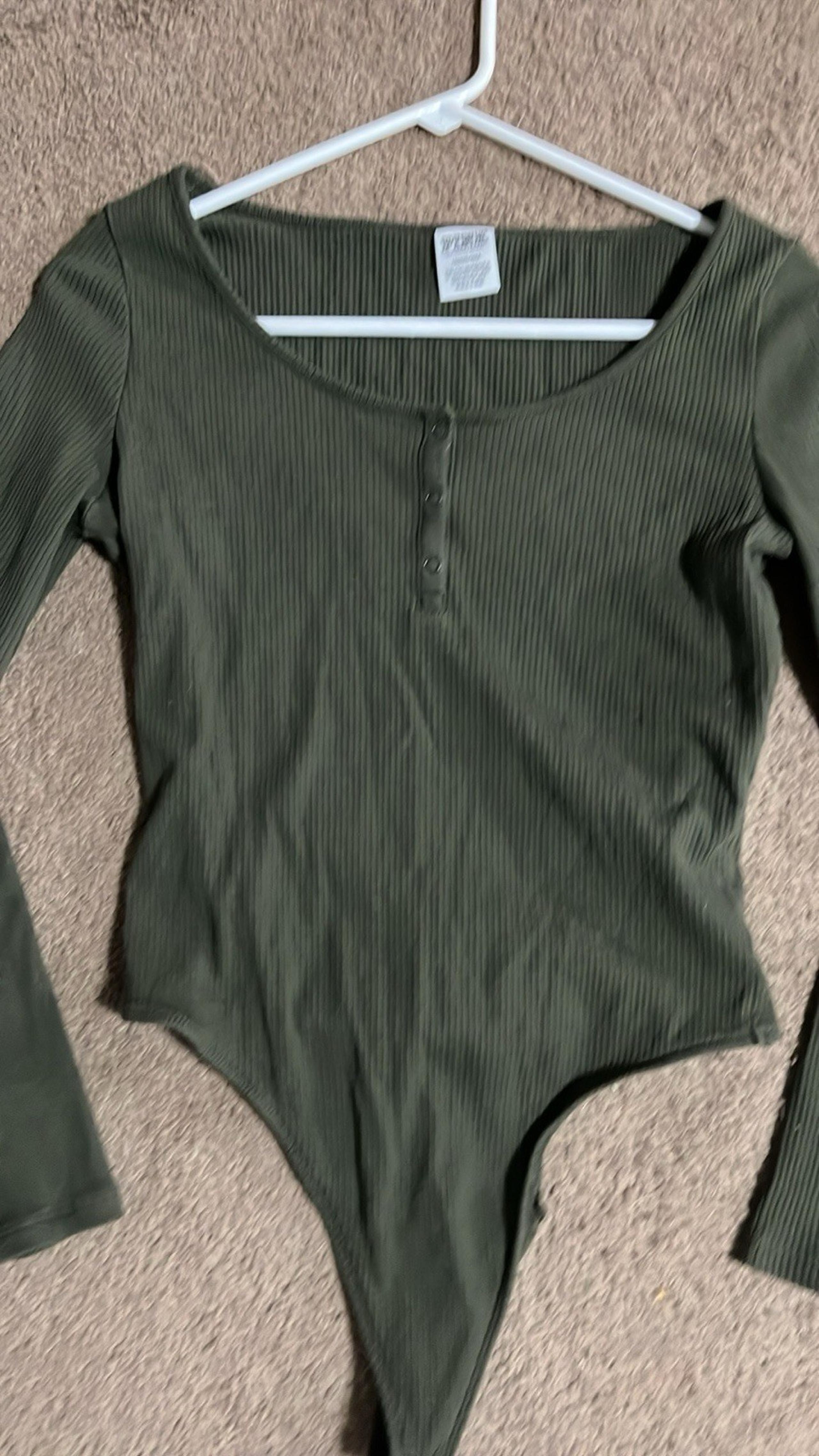 Women’s VS pink Olive Green Bodysuit