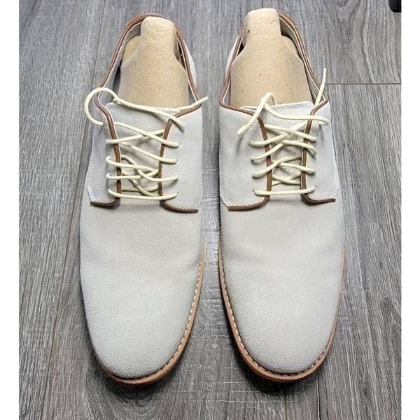 Johnston & Murphy Mens 9.5M Oxfords Suede Sheepskin Flex System 20-6738 US