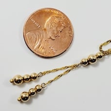 10k Gold Beaded Necklace