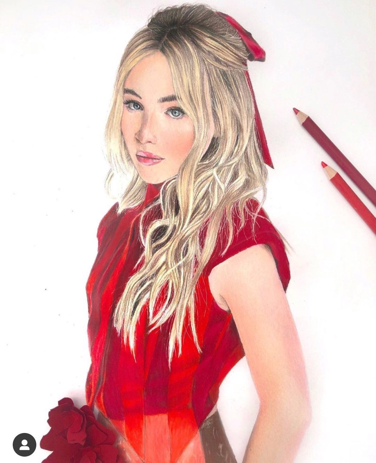 Sabrina Carpenter Colored Pencil Art