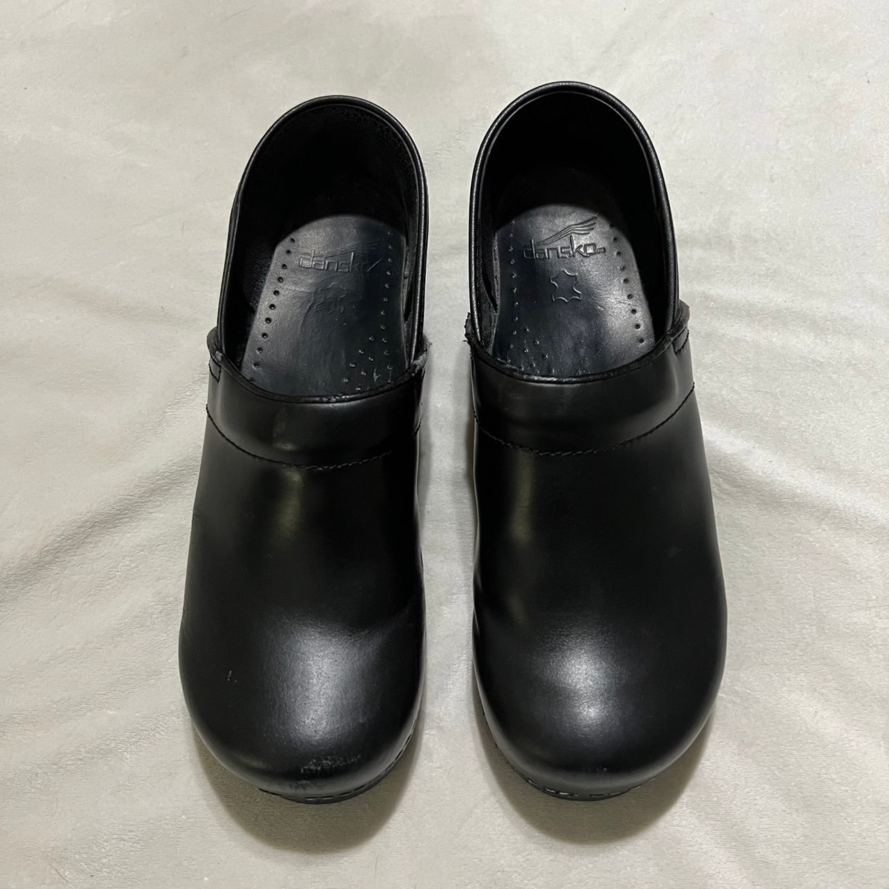 DANSKO Women Men Professional Black Box Slip on Shoes Sandals Clogs 42 11.5 12