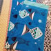 Vera Bradley Go Fish Blue Beach Towel-NWT