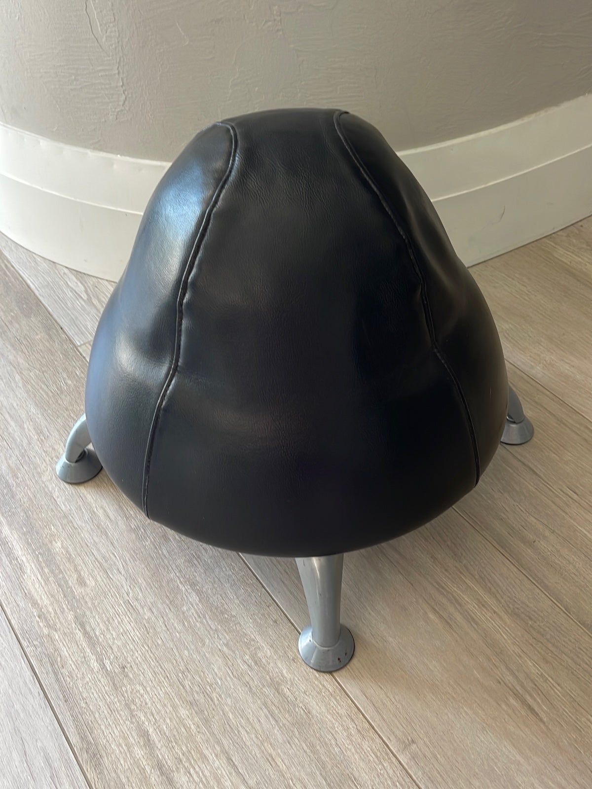 Safco Runtz Ball Chair, Black Vinyl, Anti-Burst Exercise Ball
