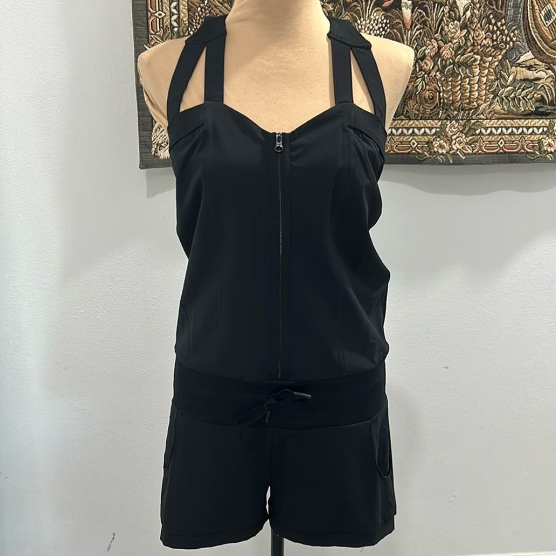 Jo + Jax Women’s Fun Dance Romper. Wide Strap Soft Comfortable Short Romper.XSA