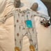 Posh Peanut Charlie zip footie NB